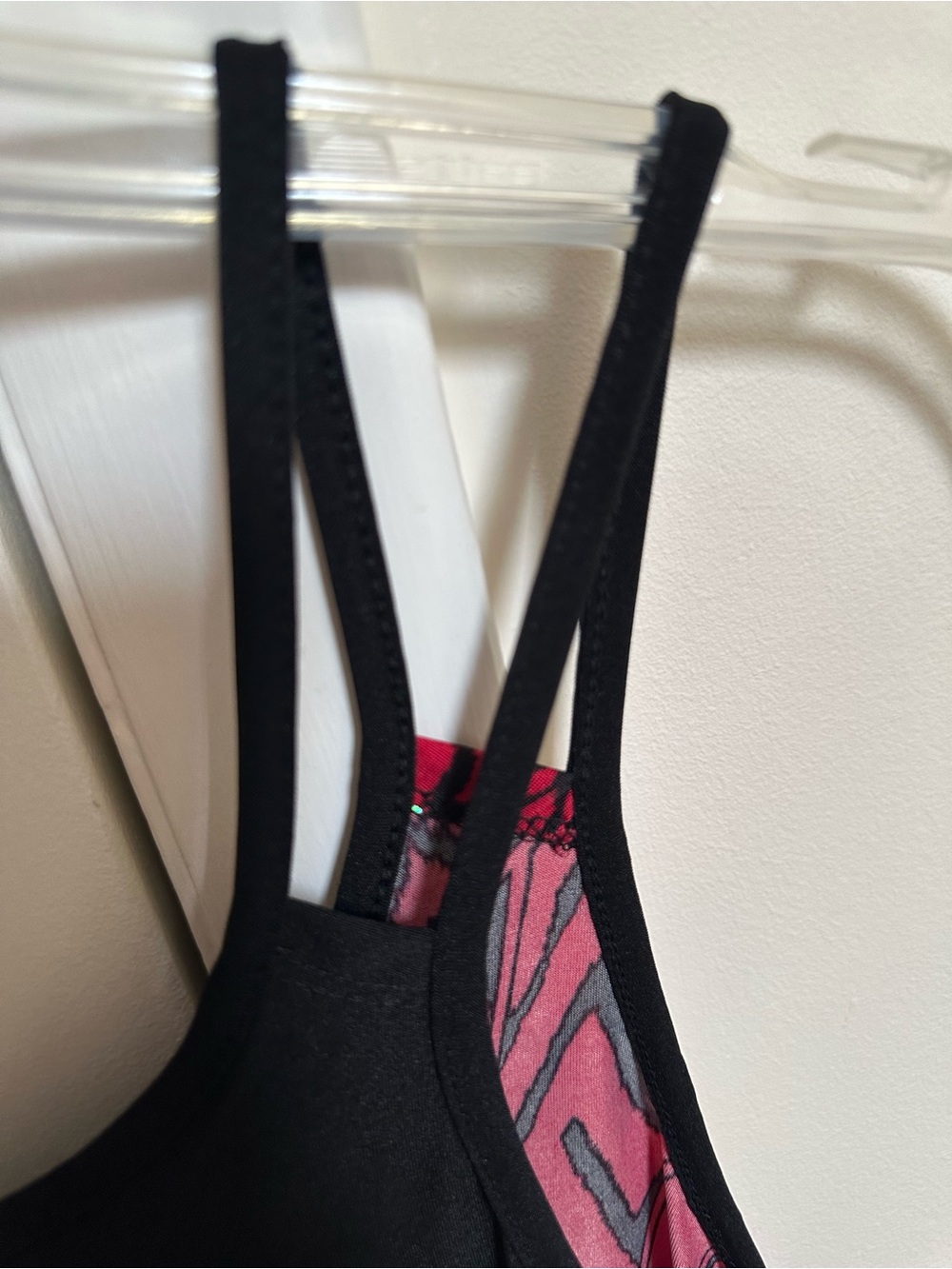 Red & Black Printed Strappy Tank Top - Picture 4 of 8